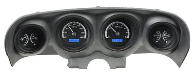 Sistema de calibre analógico Dakota Digital 69 70 Ford Mustang negro azul VHX-69F-MUS-K-B Foto 1 de 4
