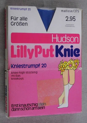 Hudson Lilly Put Knie Fein Kniestrumpf, blau, 20 den Einheitsgröße Neu OVP - Bild 1 von 4