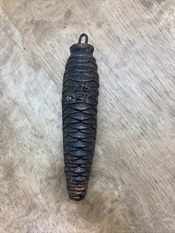 One Only CAST IRON CUCKOO CLOCK WEIGHT Marked 275 ET GRAMS Each CLOCK PARTS Cover
