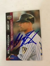 Matt Erickson 2015 Signed Wisconsin Timber Rattlers Team Card