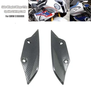 Side Winglet Wings Spoiler Fairing Cowl Carbon Fiber For BMW S1000RR 2015-2018 - Picture 1 of 9