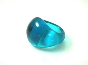 BLUE OCEAN RING, LUCITE ART VON MATERIAL. GR -8, SO HÜBSCH!!! NUR NOCH 2 - Bild 1 von 1