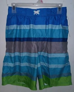 OT REVOLUTION Boys' Striped Swim Trunks size XL 16-18 - Picture 1 of 3