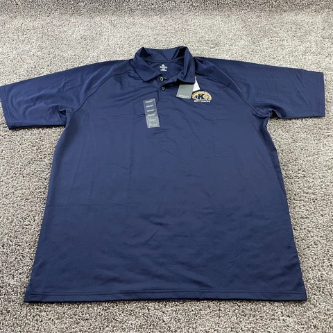 Kent State University Polo Shirt Mens Extra Large Blue Short Sleeve New with Tag Cover