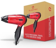 1200W COMPACT FOLDING TRAVEL HAIR DRYER VOLTAGE HAIR BLOW DRYER ELGETEC Z12 