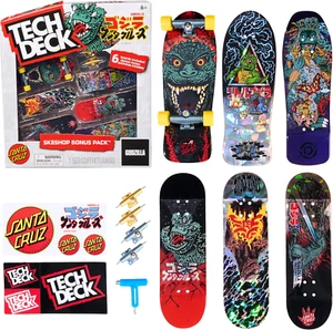 TECH DECK, Godzilla Sk8Shop Fingerboard Bonus Pack, Collectible and Customizable - Picture 1 of 9