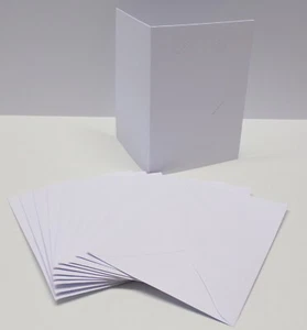 10 x White Photo Holding Aperture Card Blanks With Envelopes, 250gsm - SC107 5x7 - Picture 1 of 1
