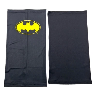 Máscaras de polaina de cuello de moda con cubierta facial, paquetes de 2 Batman = 2 Batman y 2 negras lisas Foto 1 de 4