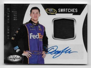 Denny Hamlin NASCAR 2016 Panini Certified Swatches Firesuit /50 black Autograph - Bild 1 von 2