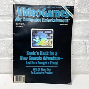 Video Games And Computer Entertainment Magazine Sonics Back for Genesis 1992 - Imagen 1 de 2