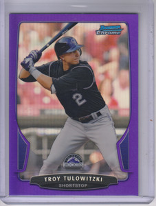 2013 Bowman Chrome Purple Refractors #36 Troy Tulowitzki/199 - NM-MT