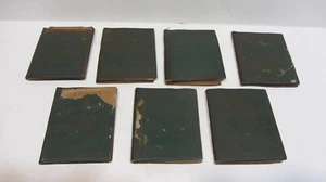 Little Leather Library Lot of 7 Books Antique Miniature Literature Poe, Dumas - Picture 1 of 16