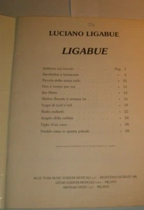 LIGABUE - spartiti PRIMO ALBUM IN OTTIME CONDIZIONI RARO - Foto 1 di 3