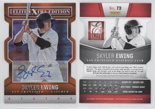 2014 Elite Extra Edition Status Orange Die-Cuts Signatures /10 Skyler Ewing Auto