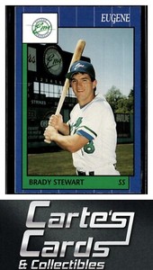 Brady Stewart 1990 Grand Slam Eugene Emeralds #29  Kansas City Royals