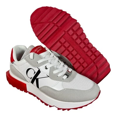 Zapatilla deportiva para mujer Calvin Klein MAGALEE, gris claro rojo 053, talla 9 Foto 1 de 4