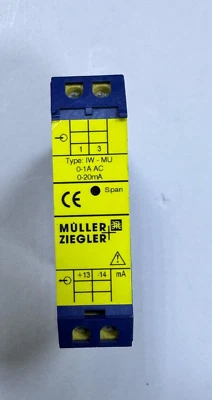 MULLER ZIEGLERT -IW-MU -Series 900G Current Transducer - 0-1A AC Input, 0-20mA - Photo 1/4