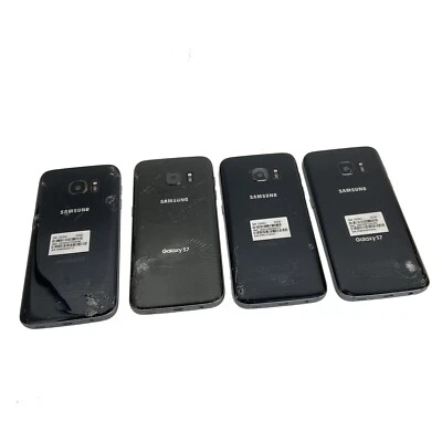 Samsung Galaxy S7 SM-G930U Bloqueo Pantalla Grieta (Para Piezas o Reparación) (Lote de 4) Foto 1 de 3