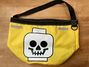LEGO Skelton Skull Trick or Treat Halloween/Lego Bucket Yellow Bag Tote - Picture 1 of 6