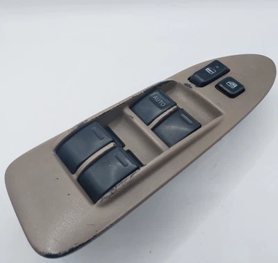 Interruptor de ventana de bloqueo de puerta delantero izquierdo Toyota Camry 1997-2001 marrón tostado Foto 1 de 4