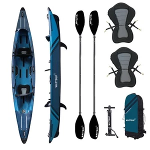 WattSUP TORPEDO 2 Personen Kajak SET aufblasbar DropStich Kanu Boot Kayak Paddel - Bild 1 von 12