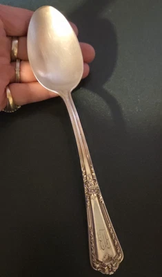 Colher de sopa de prata esterlina Reed & Barton Heritage 8 1/4" 62 gramas peso sucata - Imagem 1 de 4