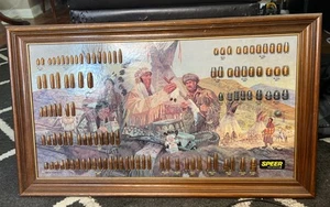 Jack Woodsonq Speer Bullets Potlatch Ammunition Store Display Chart 23.75” X 14” - Picture 1 of 10