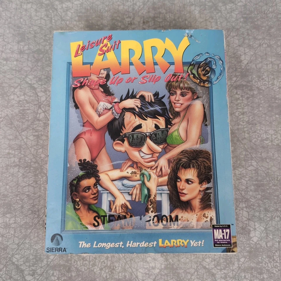 Leisure Suit Larry 6 Shape Up or Slip Out Macintosh Color 1993 Sierra 3.5" CIB - Image 1 of 4