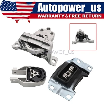 3PCS For Ford Focus 1.0L L3 15-18 High Quality Engine Motor & Transmission Mount - Image 1 of 4