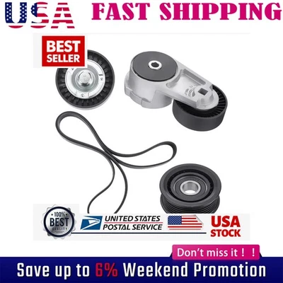 Drive Idler Pulley Serpentine Belt Tensioner Kit for Chrysler 300 S 2012-2019 - Image 1 of 4