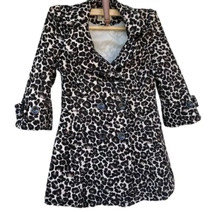Chaqueta Forever 21 Mujer Talla S Leopardo Estampado Animal Texturizada Manga 3/4 - Imagen 1 de 5