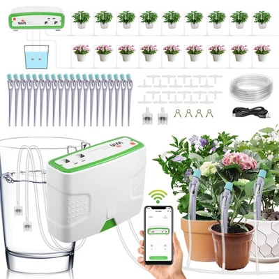 WOWSPEED WiFi Automatisches Bewässerungssystem Pflanzenbewässerung Wasserspender Timer DE