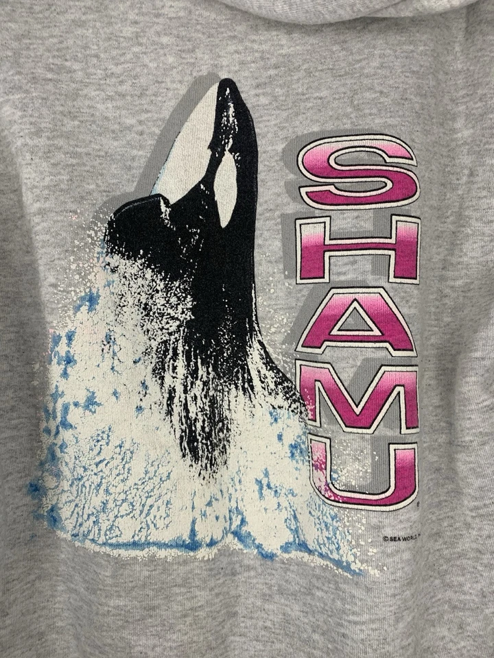 Sudadera con capucha Shamu Sea World vintage mediana años 90. Foto 1 de 4