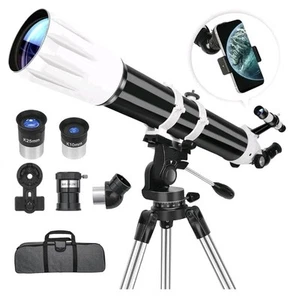 Telescope, 90mm Aperture 900mm Astronomical Refractor Telescope for Adults Hi... - Picture 1 of 7