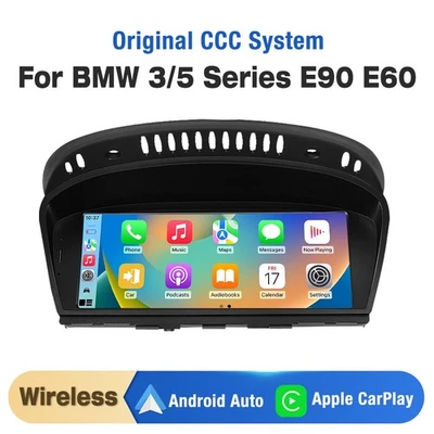 8.8" For BMW 3 5 Series E90 E60 CCC 2005-2008 Carplay Stereo Radio Screen GPS - Image 1 of 4