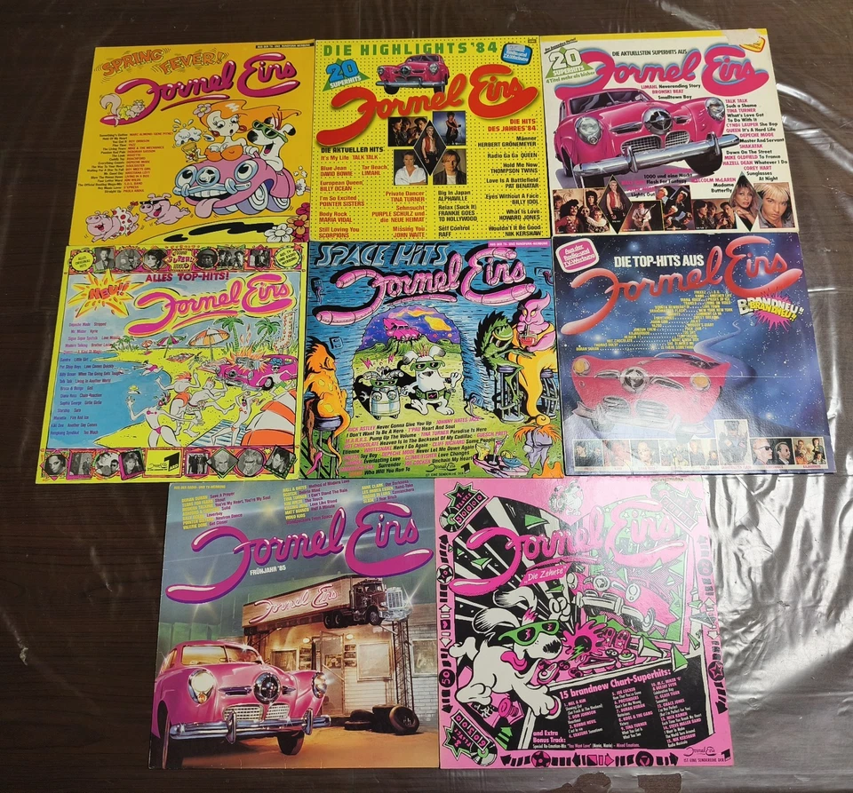 Formel Eins LP Sammlung - 80er Jahre Sampler, 8 Alben - Bild 1 von 1