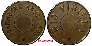 COSTA RICA TOKEN ND. Rio Virilla, Rohrmoser Hnos Ltda (Heredia) 27mm RULAU-SJS33 - Picture 1 of 3