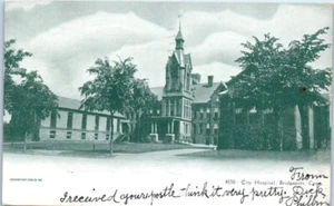 CITY HOSPITAL Bridgeport, Connecticut CT c1908 UDB - Postcard - Picture 1 of 2