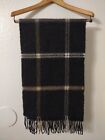 The Men's Store At Bloomingdale's Cashmere Plaid Scarf, Grey With Fringe, Luxury