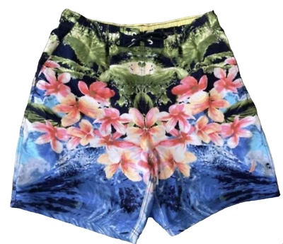 NUEVO BAÑADOR NAUTICA HAWAIANO ESTAMPADO FLORAL SHORTS BOARDSHORT TALLA MEDIANA Foto 1 de 3