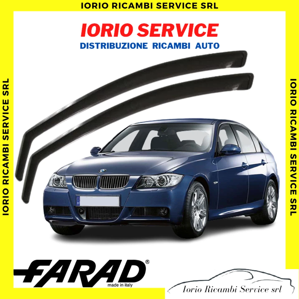 DEFLETTORI ARIA per BMW SERIE 3 E90 E91 2004>2012 4/5 PORTE FARAD fumè ANTITURBO - Immagine 1 di 1