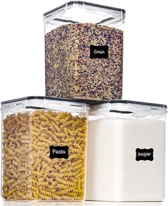 Large Food Storage Containers with Lids Airtight 5.2L /176Oz, for Flour, Sugar, - Picture 1 of 6