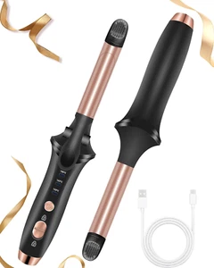 Cordless Curling Iron Rechargeable,Usb Rechargeable 4000 Mah Cordless Hair Curle - Picture 1 of 9