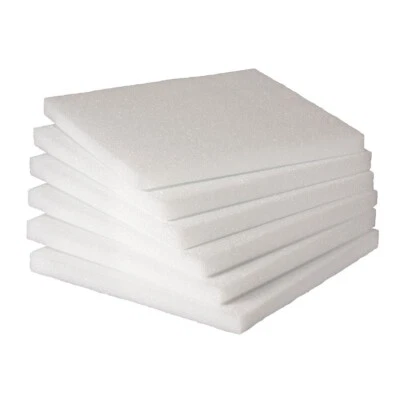 Styrofoam Sheets 12 x 12 x 1 Inch -12 Pcs EPS Arts Crafts Shipping Inserts Aqua - Image 1 of 3