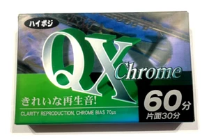 QX 60 Chrome audio cassette blank tape sealed Made in Korea Type II - Picture 1 of 2