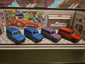 4x MATCHBOX Mercedes-Benz G 500 Wagon G-class light & dark blue red purple VGC - Picture 1 of 19