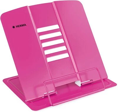 HERMA Leseständer XL Metall Rosa Pink 5 Stufen verstellbar Antirutsch Buchhalter - Bild 1 von 4