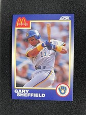 1990 SCORE McDonald's Baseball Gary Sheffield Milwaukee Brewers Idaho Test SP