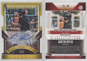 2015 Elite Extra Edition Status Gold Die-Cuts Prospects /5 Austin Byler #73 Auto