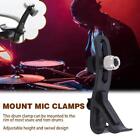 8PCS Shockproof Microphone Drum Rim Clip Mount Mic NEW B0 Clamps G9A2